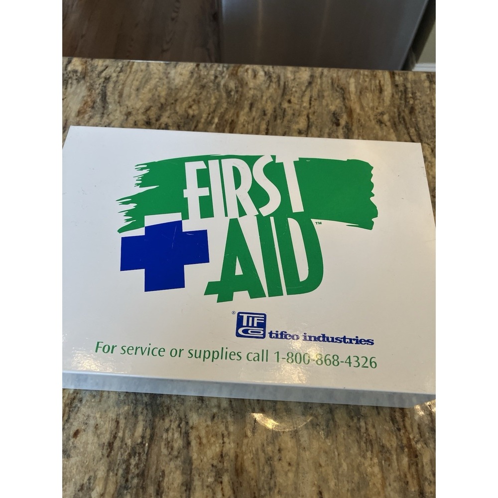 First Aid Kit Metal Cabinet Wall Box Enclosure Tifco Medical 15 X 10 Large Empty